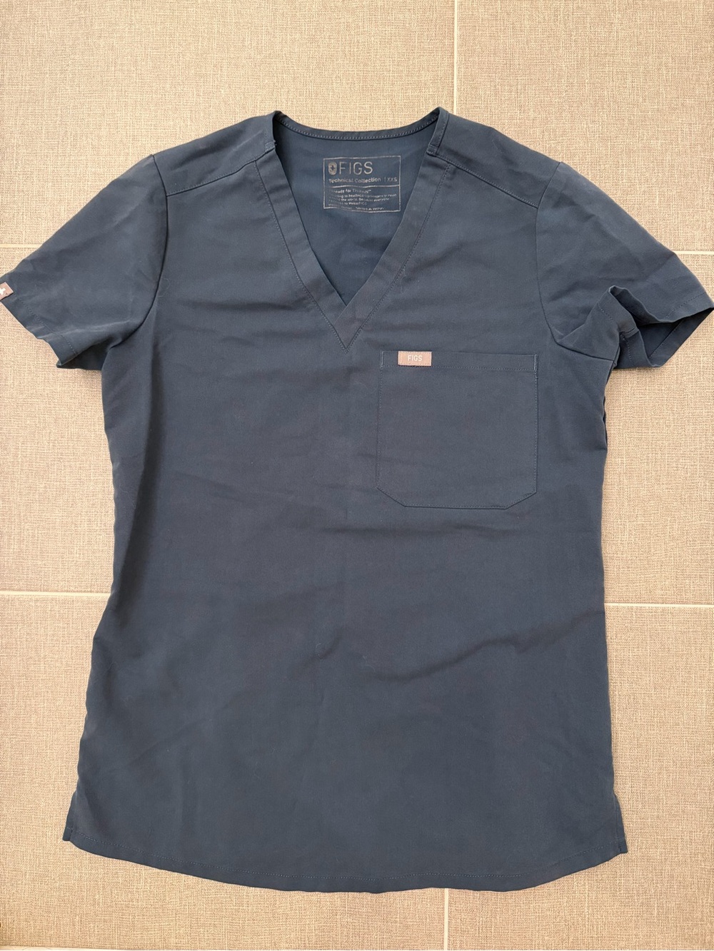 FIGS Catarina Scrub Top in Dark Harbor
